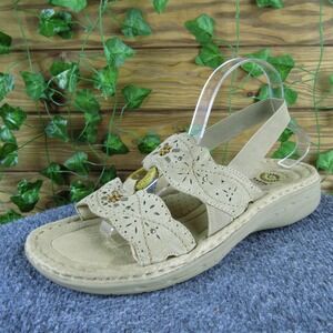 Earth Spirit Women Maple Gladiator Beige Leather Sz 11 Medium Gently Used 2025